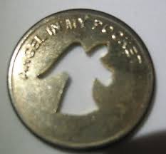 Vintage Vinyl Plastic Catholic Identity Case w 2 Brass Angel ...