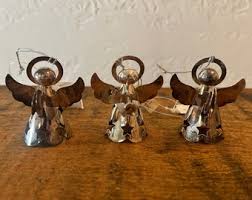 Vintage Set of Three Silver Plated Choir Angels - Etsy