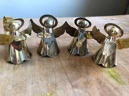 Vintage Silver and Brass Angel Napkin Holders- Set of Four. - Etsy