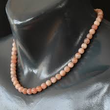 Natural Sunstone Beaded Clasp Choker Necklace – ElisaJewelryArt