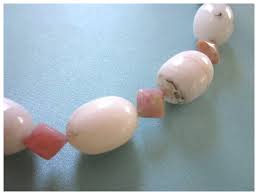 Lovely Rhodochrosite Gemstone Chunky Bead Necklace With ...