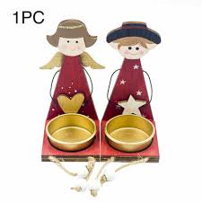 Vintage Mervyn's Ivory Angel Harp Candle Tealight Holder ...