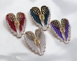 Guardian Angel Wings Brooch for Women Men Suit Shirt Collar ...