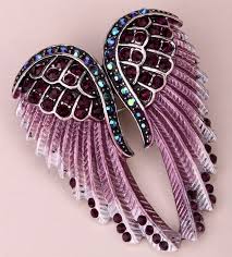 Angel Wings Crystal Brooch Pin (14 Colors) – Crazy Aunt Karen's