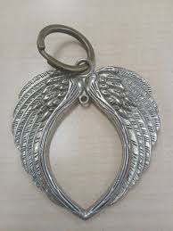 Huge Angel Wings Charm Silver Tone Pendant Keychain | eBay