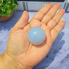 Blue Chalcedony Sphere "F" – Aquarius Crystals and Gems