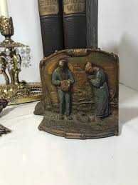 Antique Bronze Bookends, Antique Relief Design Bronze Bookends, Vintage Art Nouveau Style Figural Bookends, Bookshelf Moody Decor Bookends. - Etsy UK