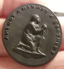WEDGWOOD ANTI-SLAVERY BLACK BASALT CAMEO MEDALLION SUPERB S ...