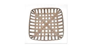 Silvercloud Trading Co. Cesta de tabaco, decoración de granja, grande, cuadrada de 25 pulgadas : Hogar y Cocina - Amazon.com