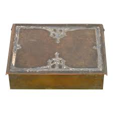 Heintz Arts & Crafts Sterling Silver on Bronze Humidor or ...