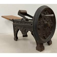 19th Century Cast Iron & Maple Tobacco Cutter / Shredder ...
