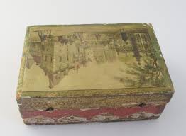 Vintage Florentine Tole Jewelry or Storage Box European ...