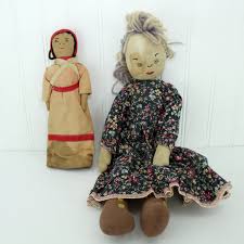 Primitive Design Dolls Plantation and Calico Dressed Embroidered Faces – Olde Kitchen & Home