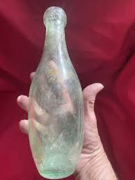 Heavy Antique Early 20th Century Light Green Soda Glass Bottle | eBay