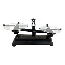 Antique French Cast Iron Force 10 Kilog Balance Scale | Chairish