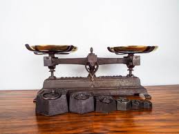 Antique French Primitive Kitchen Scales & Weights Iron – Yesteryear Essentials