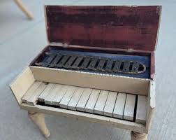 Antique Rare Grand Piano Toy Vintage Celebrate Wood Mini Japan Musical Toy H 12 Cm - Etsy India