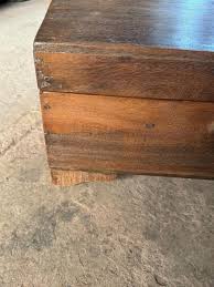 Vintage Wooden Large Size Coin, Money Box Original Hand ...