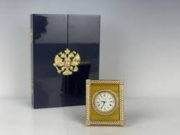 IMPERIAL FABERGE ENAMEL CLOCK in United States