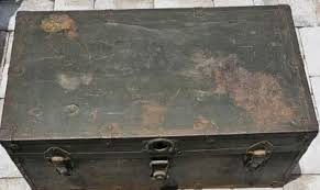 Vintage 1930s Military Trunk 31x17x13 | eBay
