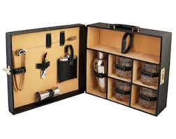 Vegan Leather Portable Bar Set: Travel Cocktail Kit - Etsy