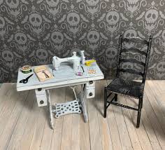 Choice of 2 Different Aged and Distressed Sewing Machines in One Inch Scale for a Dollhouse - Etsy