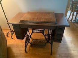 SINGER Manual Antique Sewing Machine with Table Model-27 Manufactured 1911 | eBay