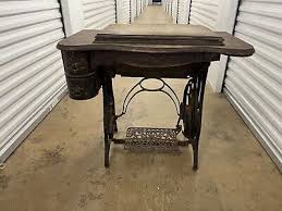 ORIG ANTIQUE MONTGOMERY WARD TREADLE SEWING MACHINE, TABLE, 2 DRAWERS/1900'S ? | eBay