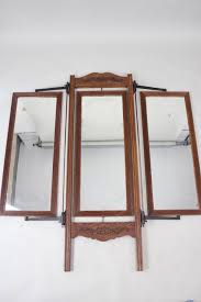 Sold at Auction: Victorian Tri-fold Oak Clothing Store Dressing Mirror, John B. Willard NY