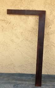 LARGE ANTIQUE PRIMITIVE RUSTIC IRON METAL RULER MEASURING ...