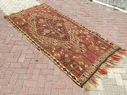 1960's Turkish Kilim Rug, 46" X 94" | Chairish
