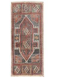 Vintage Rustic Oushak Bathroom Rug,Turkish Handwoven Small ...