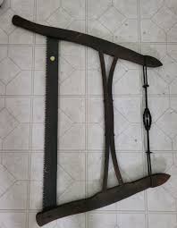 Antique Buck Cross Cut Bow Hand Saw Logging Farm Tool Primitive Rustic | eBay