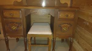 Antique 4 pc Bedroom Set Poster Bed, Dresser, Dressing Table Mirror Bench, c1910 | eBay