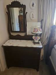 Antique Wash Stand with Mirror | eBay