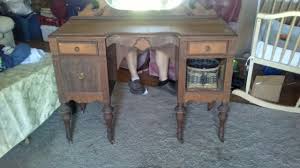 Lenoir furniture antique vanity with mirrir for Sale in ...