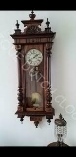 ORIGINAL ANTIQUE BRASS STRING PULLEY GERMAN REGULATOR CLOCK - ADCP