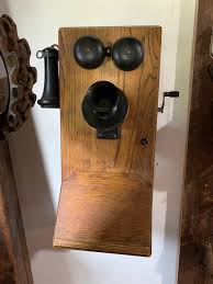 Antique Kellogg Wood and Bakelite Wall Phone, All Original - Etsy