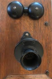 Vintage Oak Wood Wall Telephone – Barn 52
