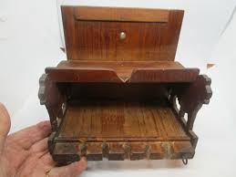 PRIMITIVE HAND MADE WOOD TOOTH BRUSH HOLDER WITH RESCUE DOGS ON THE END, WW1 ERA | eBay