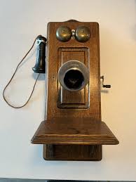 Vintage Oak Kellogg Chicago Cathedral Wall Telephone 1901 | eBay