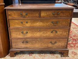 Sold at Auction: Antique Walnut 5 Drawer Dresser