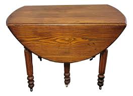 Antique Oval English Farmhouse Chestnut Dining Table With ...