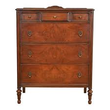Landstrom French Regency Louis XVI Carved Burled Walnut Highboy Dresser, Circa 1940s - Etsy