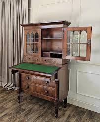 Antique Mahogany Secretary Desk: Early 19th Century Federal ...