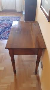 Antique Walnut Side Table: Italian Handcrafted Wood ...