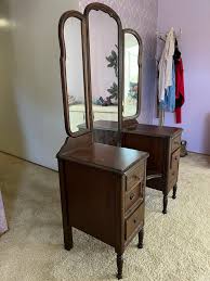 Beautiful Vintage Curved Mirrored Vanity for Sale in Chula ...