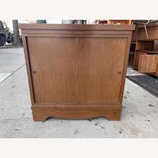 Mid Century 1950s Media Cabinet Sideboard - AptDeco