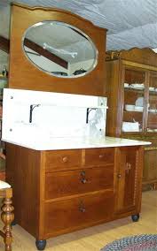 Marble Washstand with Mirror - Parkway Drive Antiques