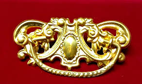 Vintage Reproduction Victorian Dresser Drawer Pulls, Brass - Etsy